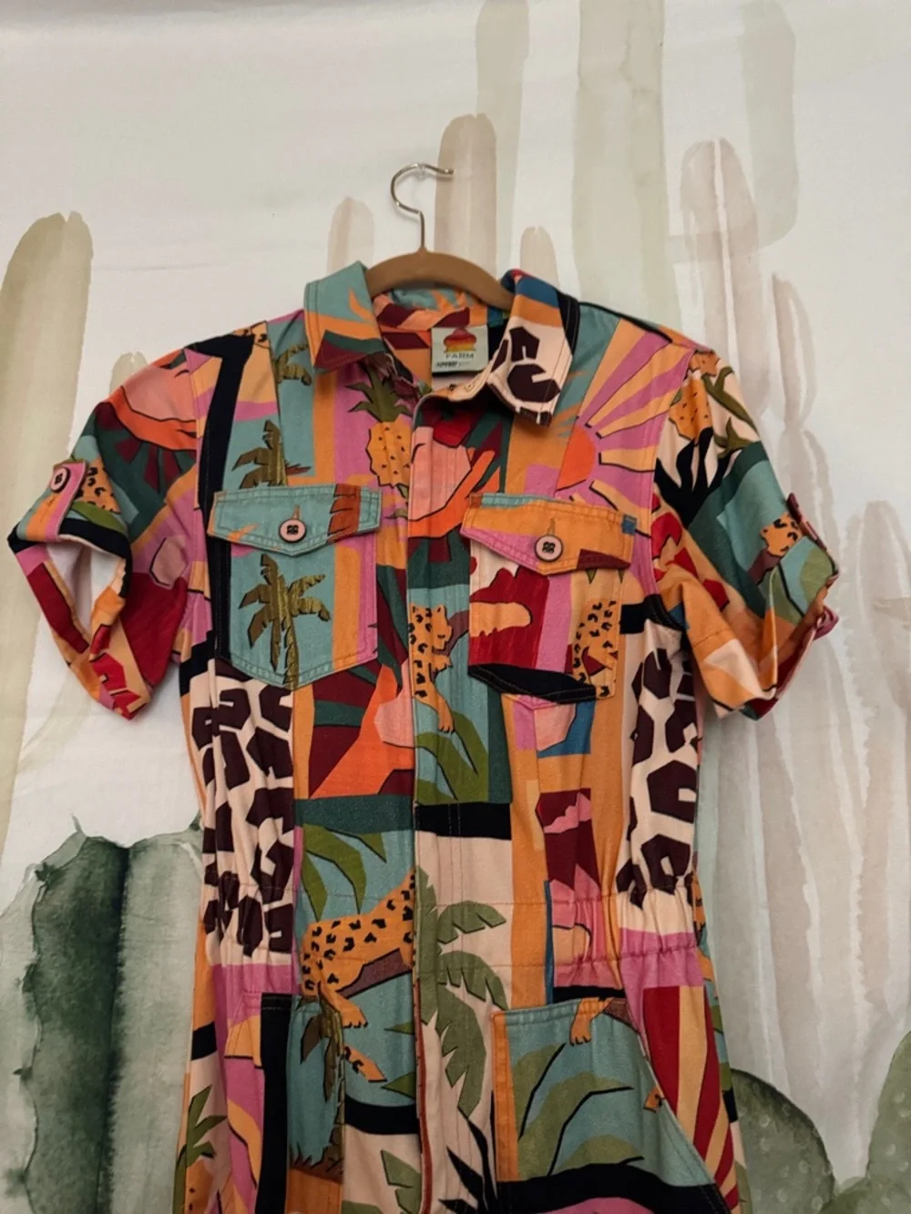 FARM RIO printed jumpsuit sz XS - Picture 2 of 6